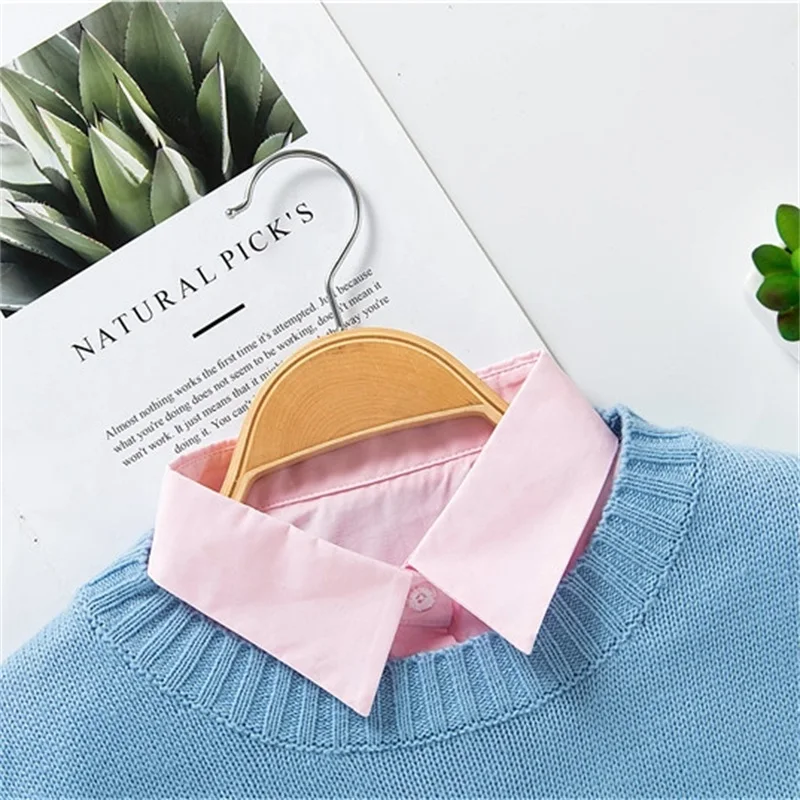 

Fake Collar Half Shirt Detachable Collars Solid Shirt Lapel Blouse Top Women Clothes Collars Accessories for Women DropShipping