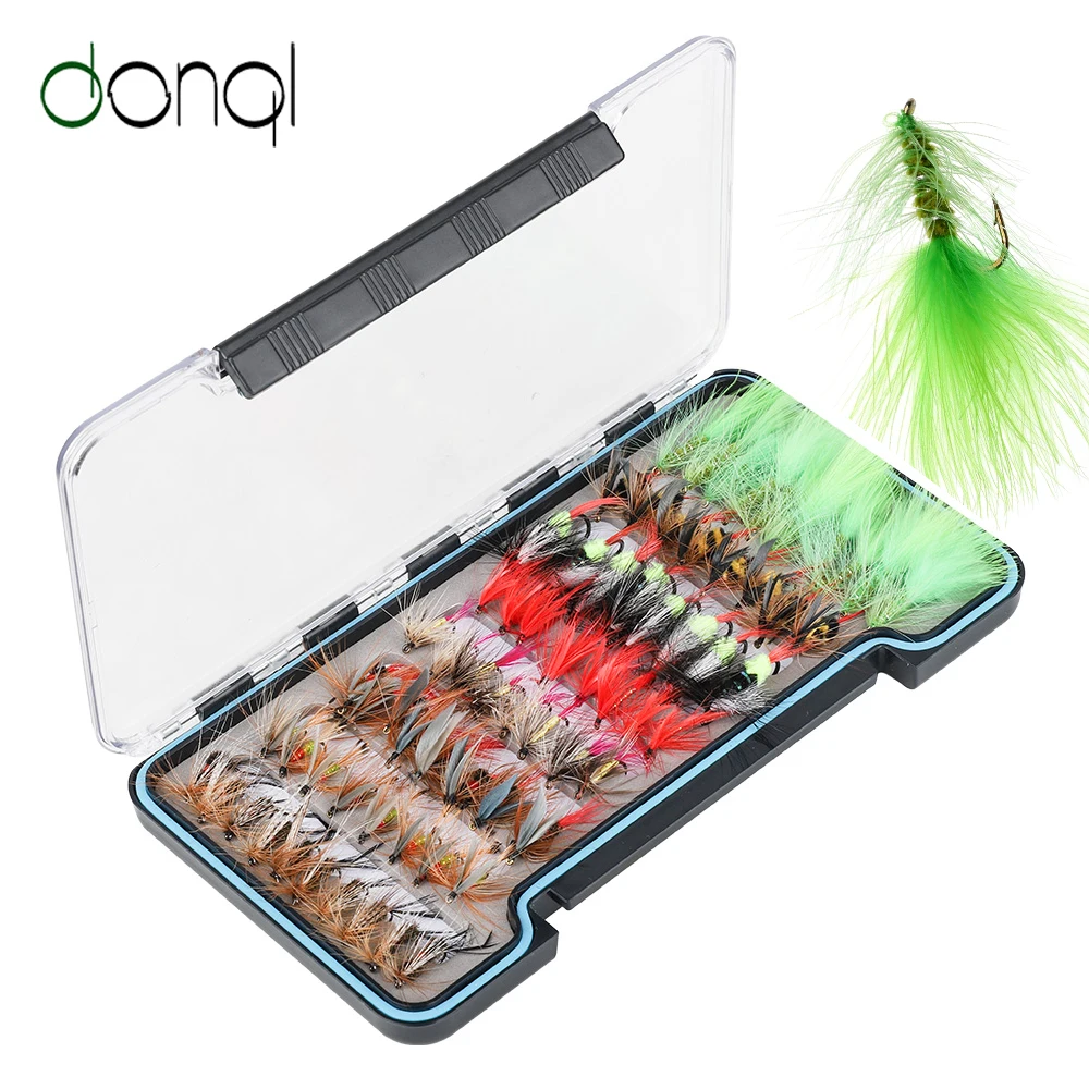 DONQL 68 шт Крючки набор наживок сухой насекомых для доставки прикорма и оснастки