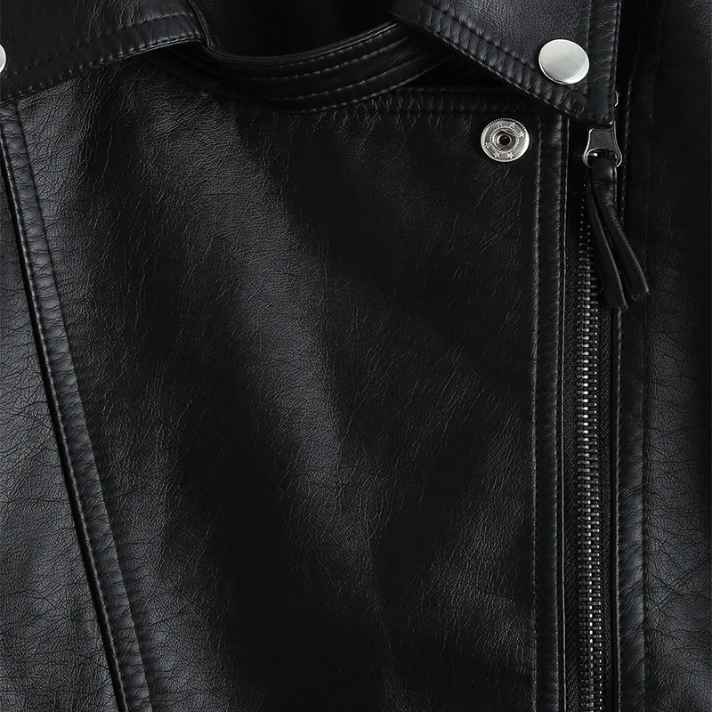 Куртка женская Байкерская короткая из экокожи розовая/черная|Кожаные куртки| |