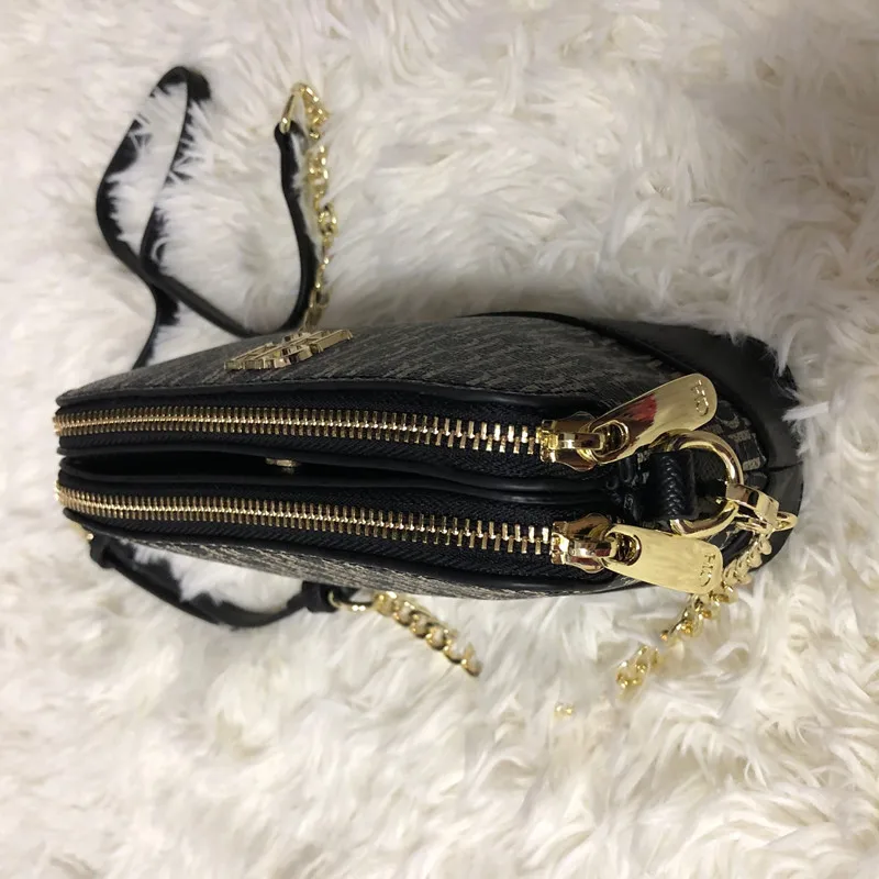 

2021 New Fashion Classic Print Ladies One-shoulder Messenger Small Chain Casual Zipper Bag Famous Luxury Designer Sac A Main Cc