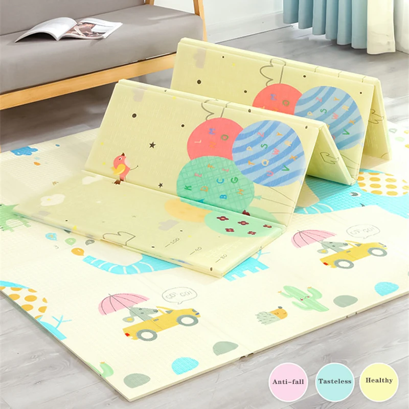 Складной детский игровой коврик Xpe коврик-пазл развивающий двусторонний Коврик