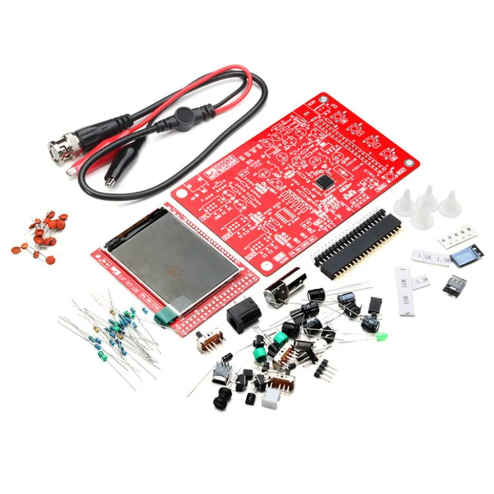 Карманный TFT-осциллограф DSO138 DS0138 2 4 дюйма цифровой портфель из акрилового акрила