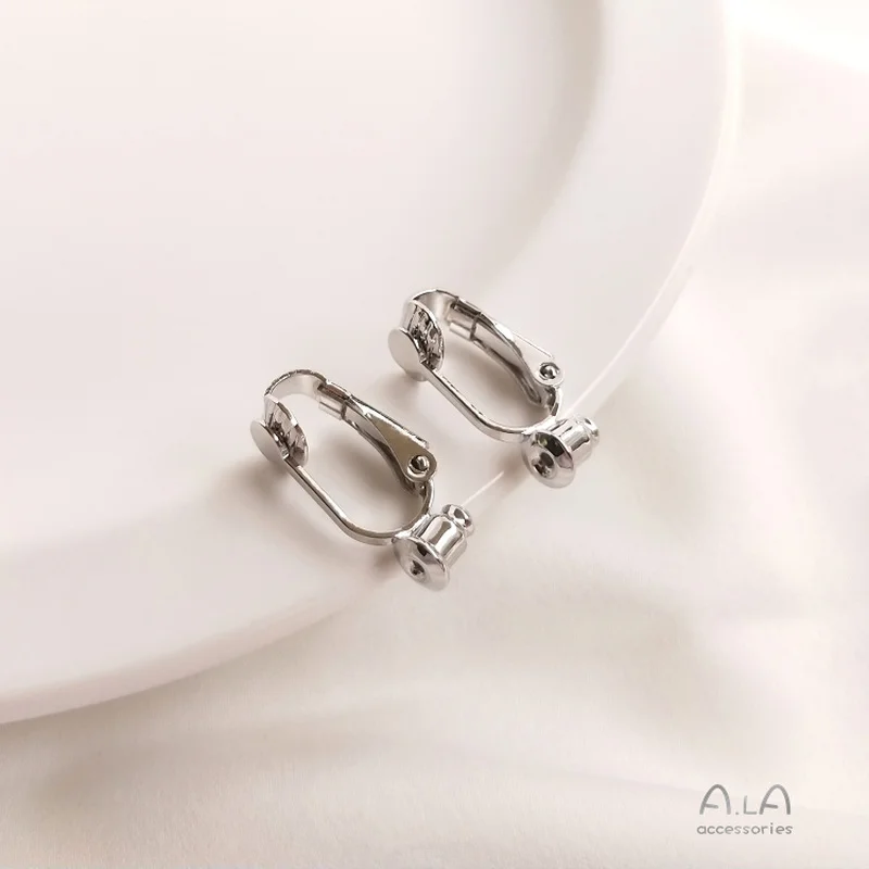 Зажим для ушей из 18-каратного золота силиконовый штекер самостоятельного