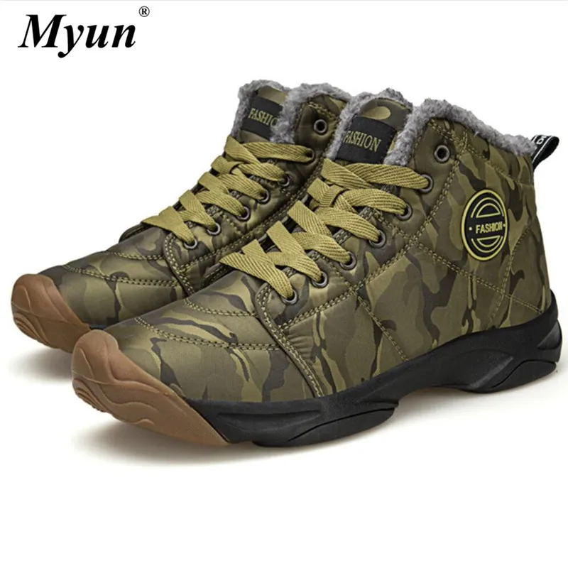 Зимние камуфляжные ботинки на меху для мужчин и женщин Размеры 35 48| |