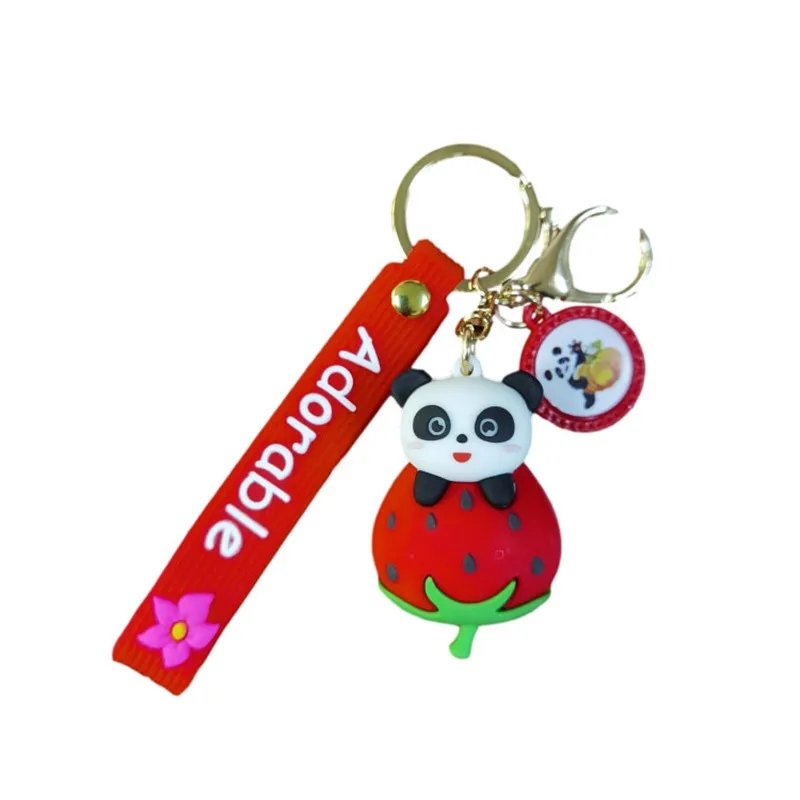 1 шт. брелок для ключей кавайная панда сумка Подвеска аксессуары милые Мультяшные