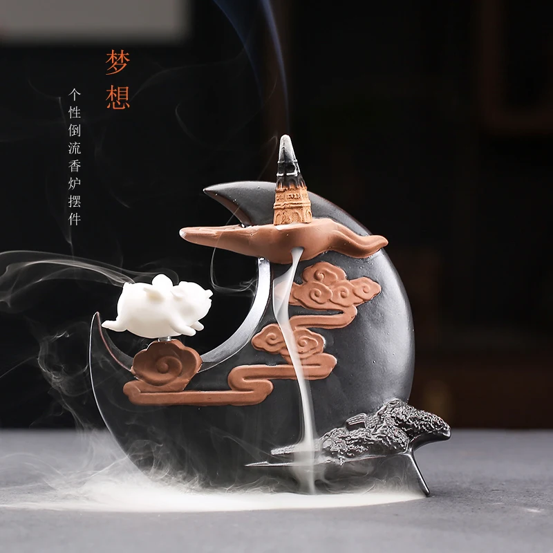 

Electric Arabic Style Incense Burner Holder Tower Incense Burner Holder Ceramic Modern Led Light Incensario Incense Burner