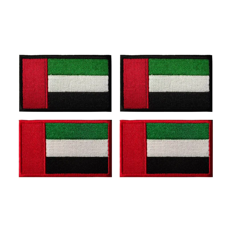 

Arab Empire UAE Flag Tactical Patch Uae Emblem Embroidery Velcro Flowers in the Desert Custom Cloth Sticker Military Logo Patch