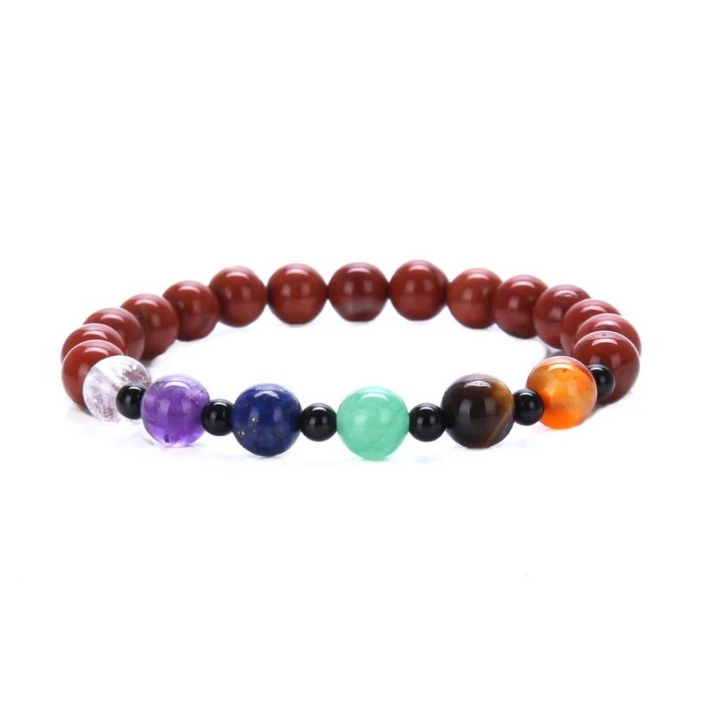 Натуральный Фиолетовый аметист яшма чакра бусины драгоценный камень нефрит агат