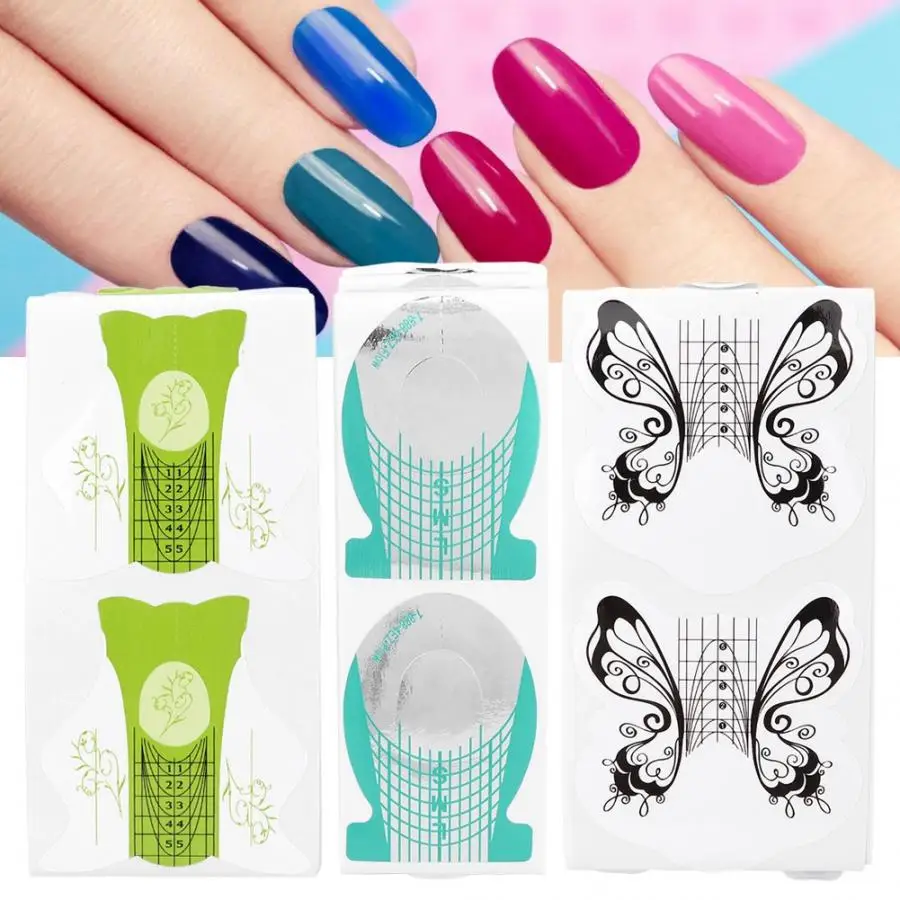 100 шт. держатель формы для маникюра ногтей руководство наращивания наклейки