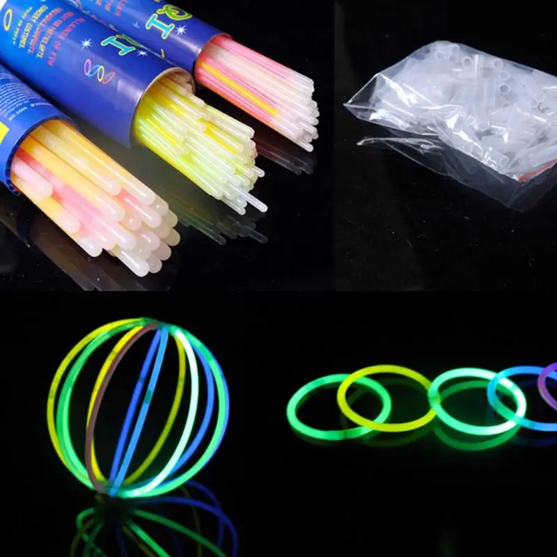 

Free Shipping 100 disposable glow sticks, concert colorful glow sticks, children's luminous br