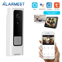 alarmest tuya smart wifi doorbell camera ring door bell tuya smart life app intercom pir motion detector powered by tuya