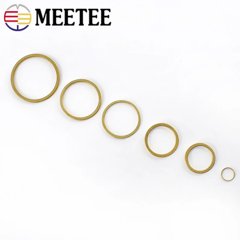 Meetee 200 шт. 8 мм 50 18/20/23/25 латунное уплотнительное кольцо металлические кольца