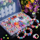 Красочные хрустальные бусины 3D ручной работы сделай сам для девочек, набор игрушек, ювелирные изделия, аксессуары, ремесла, развивающая игрушка, Детские ожерелья, браслеты