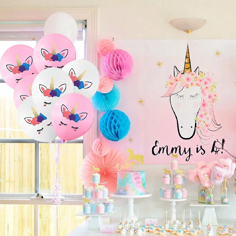 10 шт. вечерние латексные воздушные шары в стиле единорога для вечеринки по случаю