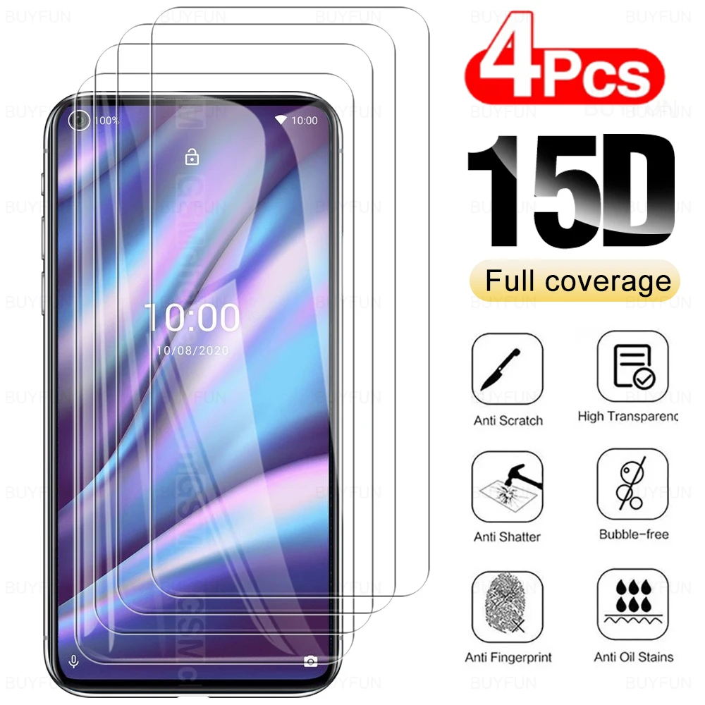 

4PCS 15D HD Tempered Glass For Wiko View 5 View5 Plus 5Plus Glass Anti-scratch Screen Protectors Protective Phone Film