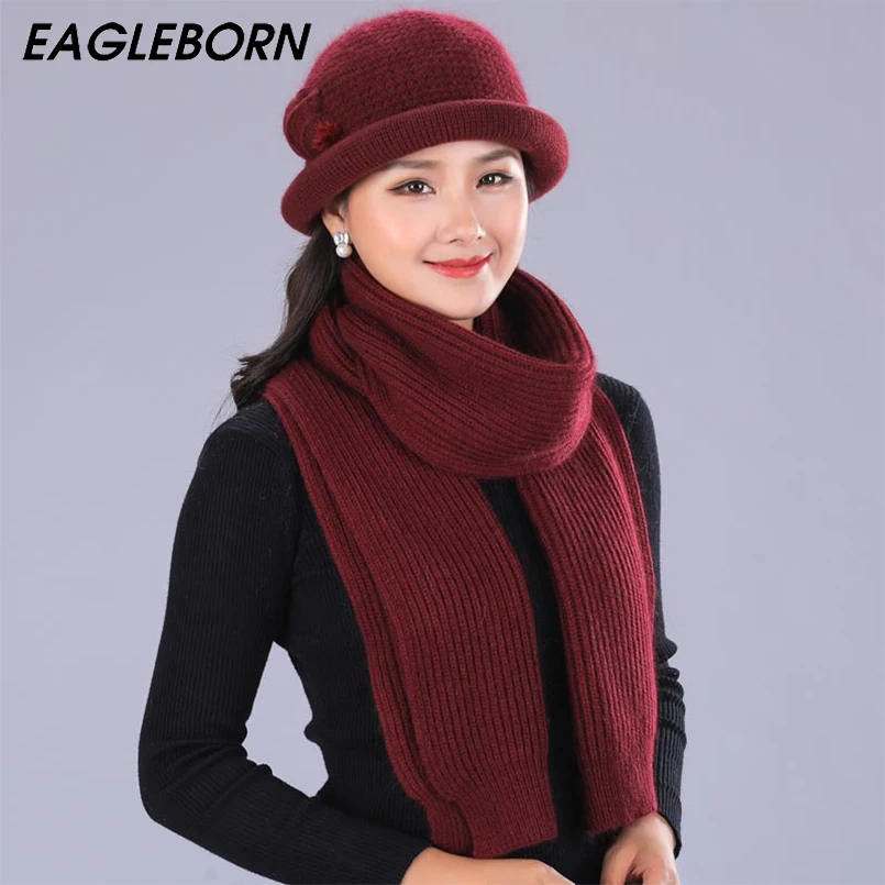 Набор из шапки и шарфа кроличьего меха|Женские шарфы| |