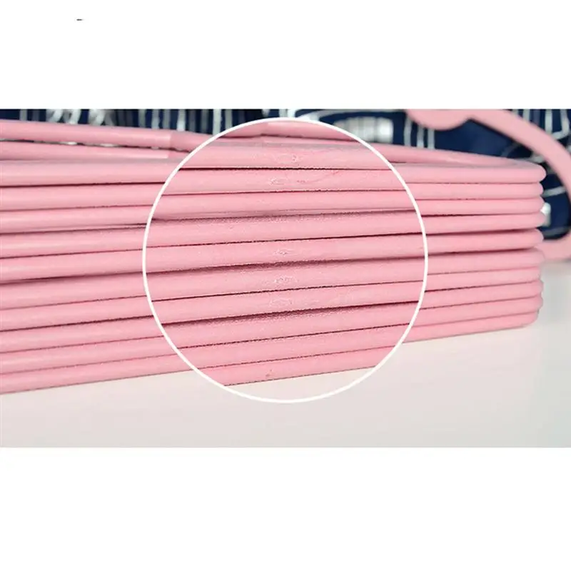 

10/15/20PCS Clothes Hanger Durable Hanger ABS Heart Pattern Coat Hanger for Adult Children Clothing Hanging Supplies (Pink)