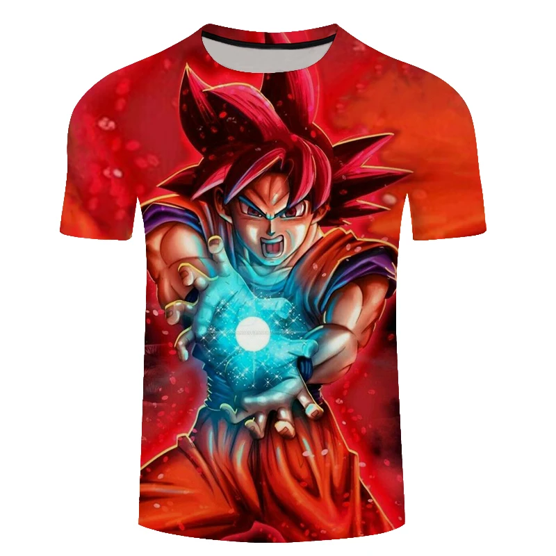 2018 Новая мода 3d Dragon Ball Goku унисекс футболка Забавный Повседневный бренд аниме Harajuku