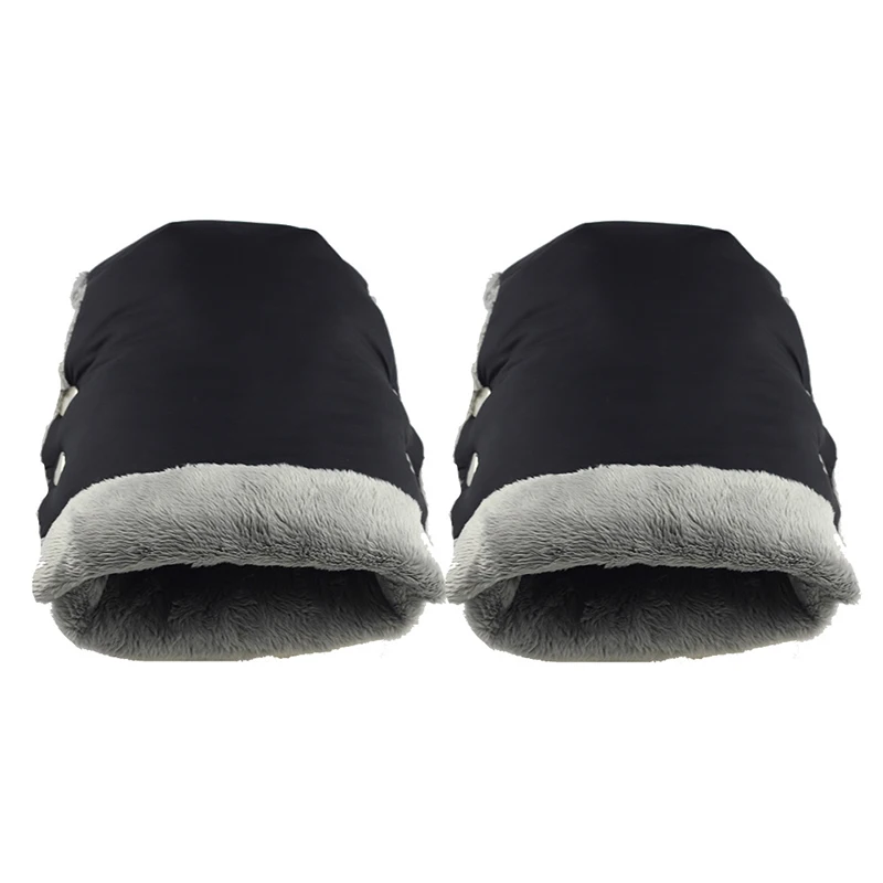 black330 Детские зимние теплые варежки на коляску, коляска, муфта для рук, водонепроницаемый аксессуар для коляски, рукавица, детская коляска, клатч, тележка, толстые флисовые перчатки - Цвет: black330