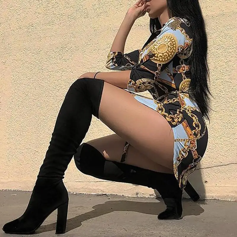 Весна 2020 модное женское асимметричное платье на пуговицах с изогнутым разрезом и