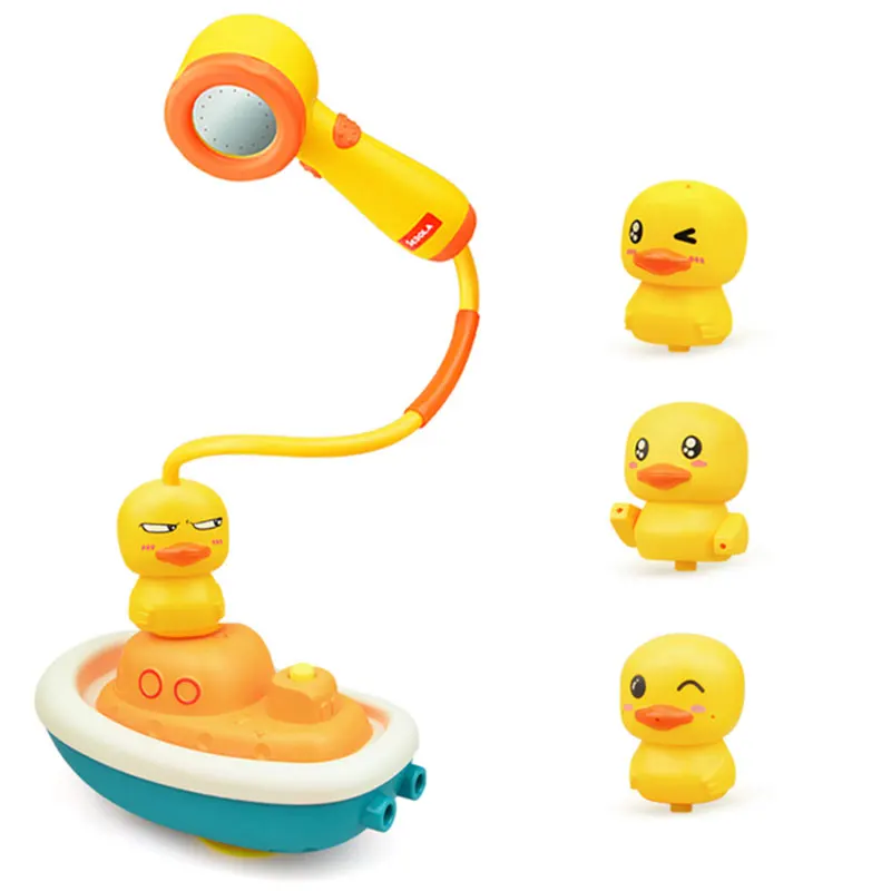 

Baby Bath Toys Electric Duck Floating Water Spray Shower Game Bathroom Bathtub Faucet Sprinkler Toy For Children Kids Swimming