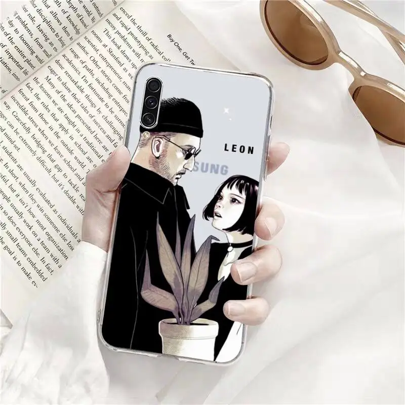 

Leon Matilda Natalie Portman Phone Case Transparent for Samsung A71 S9 10 20 HUAWEI p30 40 honor 10i 8x xiaomi note 8 Pro 10t 11
