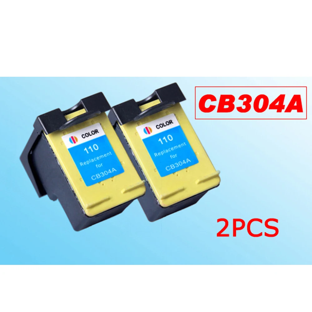 2x картридж с чернилами 110 CB304A цветными для фотографий совместимый hp110 A310 A516 A526