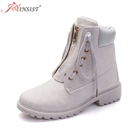 specifically for women and two boots2022 autumn and winter boots martin boots tooling wear lace boots women casual flat