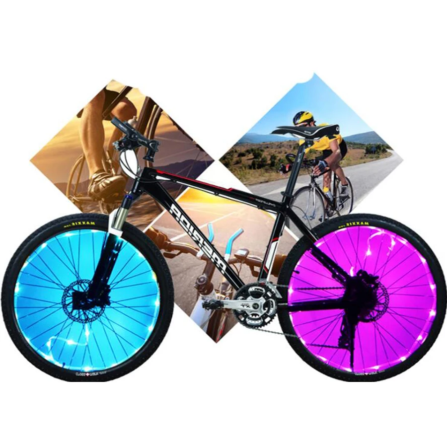 Светодиодный велосипед Велоспорт огни на колеса автоматический женский зонт в