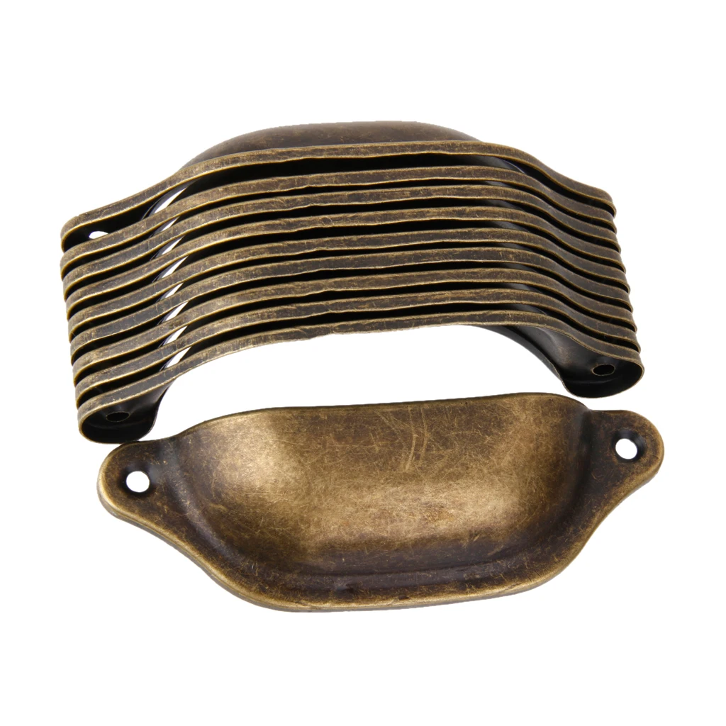 Выдвижная ручка 10 в 1 дверная для ящика буфета металлическая ракушка |