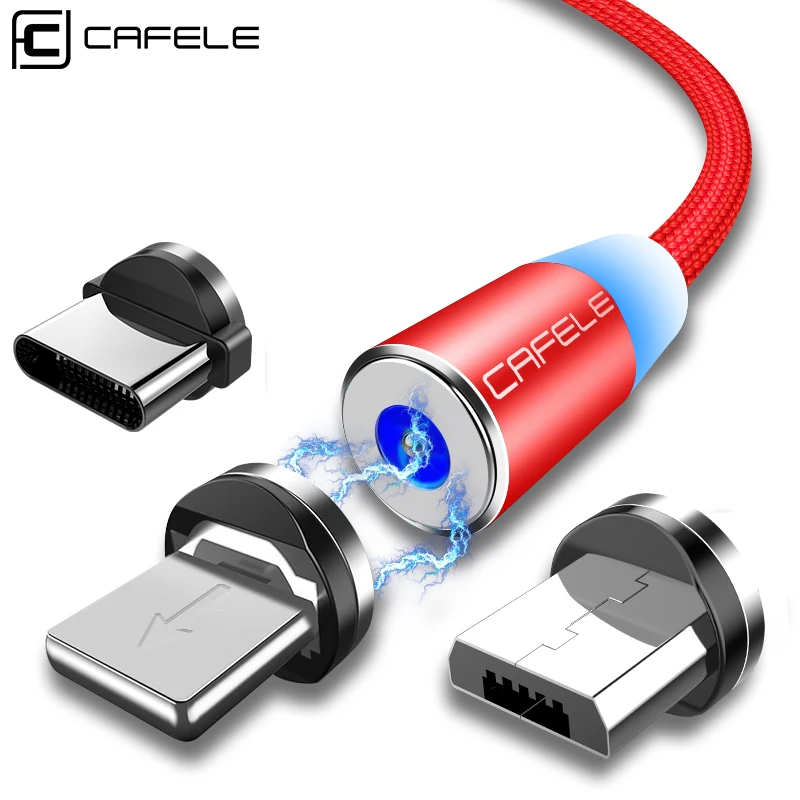 Магнитный USB C кабель/Micro USB/для iPhone XS 8 7 6 кабель нейлоновая ткань Type 100 см/200 см DC 5 в 2.