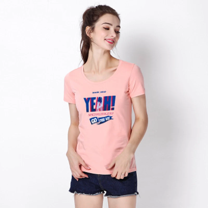 2019 футболка с короткими рукавами Женская Весенняя и летняя новая