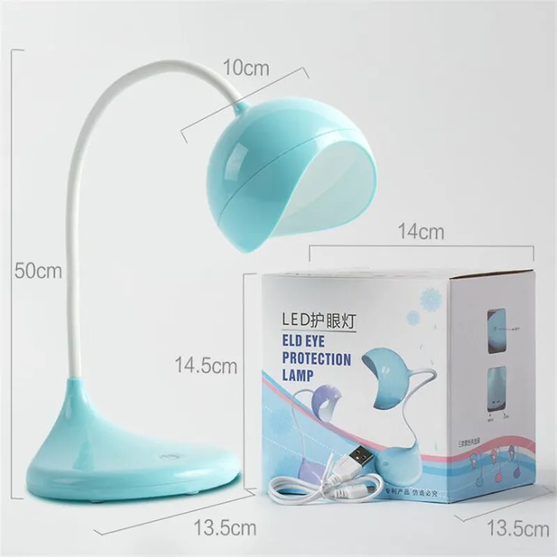 

Creative Simple LED Table Desk Lamp Touch Control USB Charging Night Light Student Energy-saving Eye Protection Reading Lampara