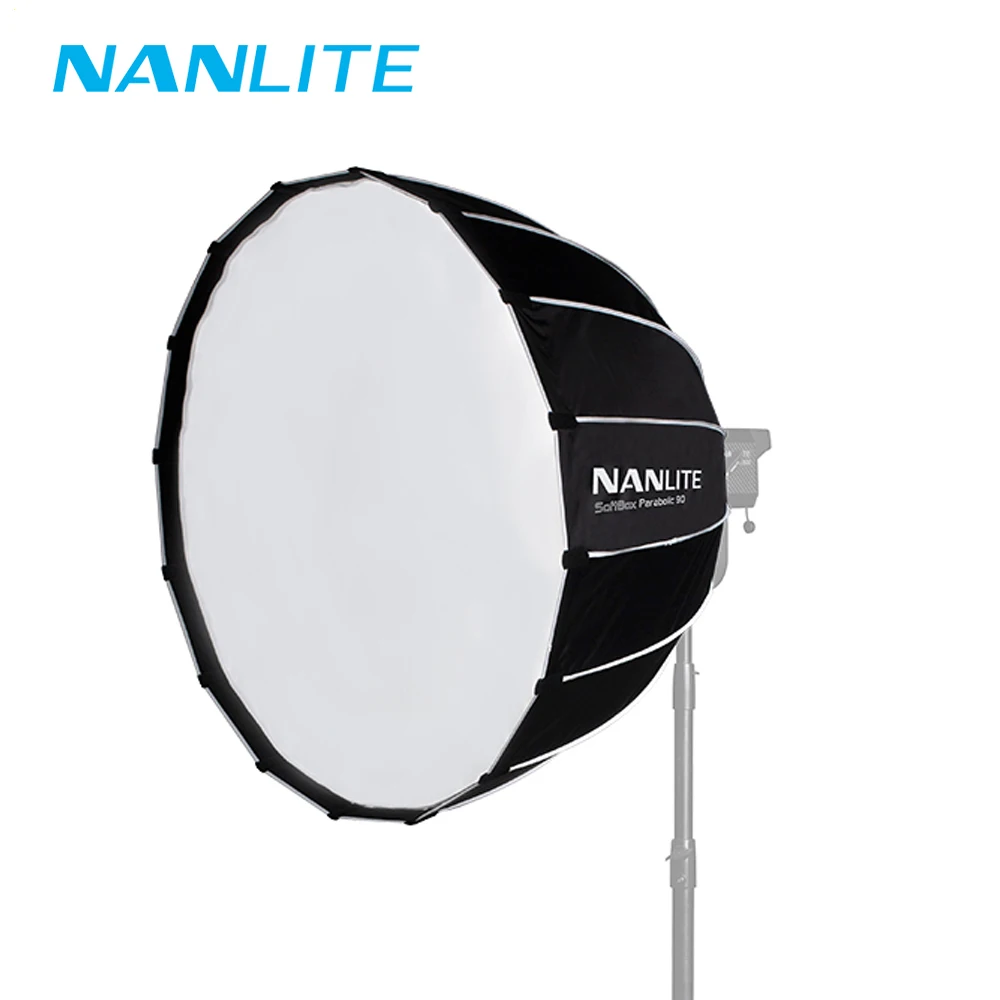 Портативный зонт-софтбокс Nanlite Para SB-PR-90 90 см с сетчатым креплением Bowens для внешней