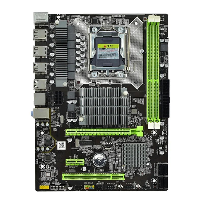 Материнская плата X58 LGA 1366 4 шт. SATA 3 0 8 USB PCI Express 16X DDR3 RECC память поддерживает X5650/5675/5570