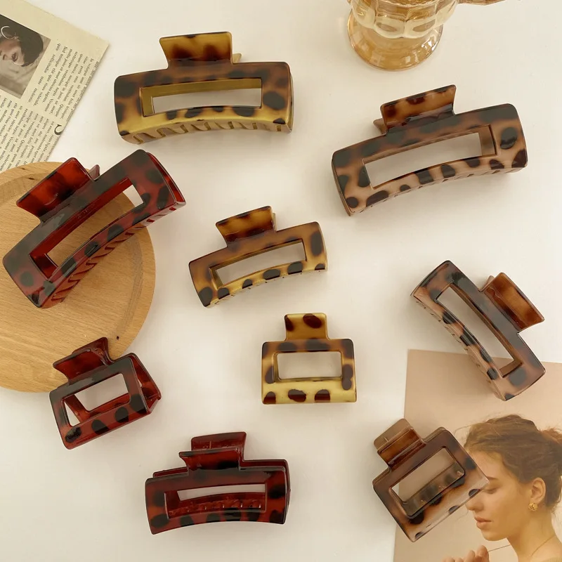 

Новая ретро модная декоративная заколка для волос с леопардовым рисунком