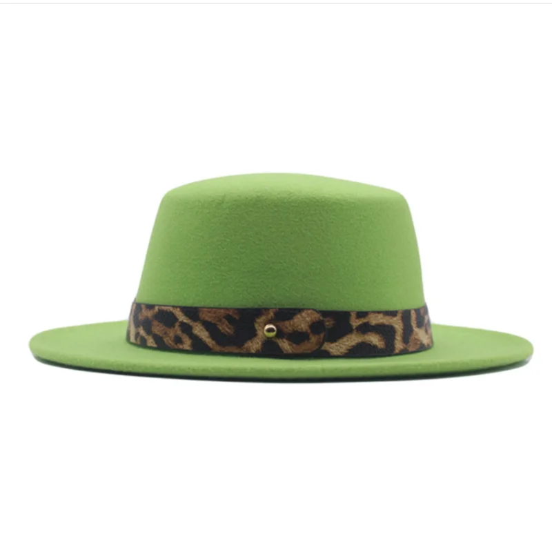 

Шляпа Федора для мужчин и женщин, шляпа из искусственной шерсти с плоским верхом, модная черная фетровая шляпа для зимы