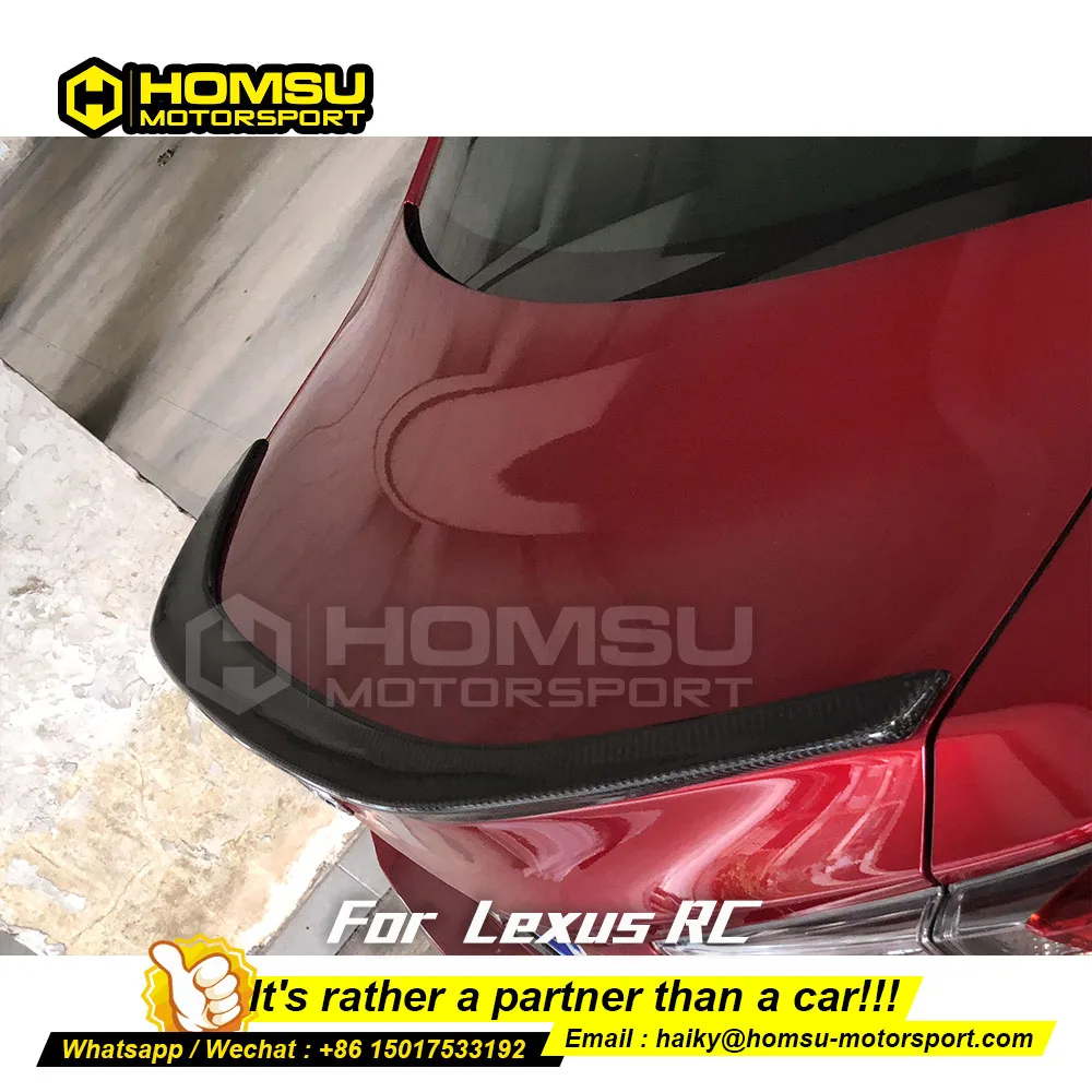 Задний спойлер из углеродного волокна для lexu s RC Автомобильный задний Стайлинг