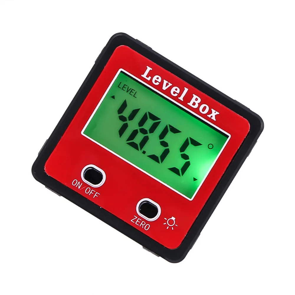 2-Key Digital Protractor Inclinometer Angle Finder Meter Gauge Electronic Level Box With Magnetic Base | Инструменты