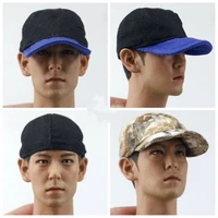 16 scale male soldier head sculpture bigbang korean star with hat for 12 inch action figures body