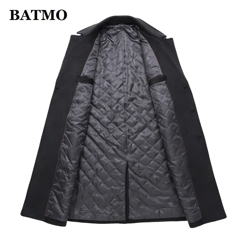 Мужской шерстяной тренчкот BATMO повседневные шерстяные куртки большого размера