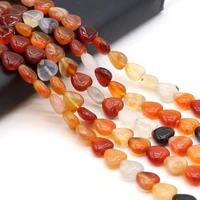 20pcs red agates stone beads for jewelry making diy women necklace bracelet earring accessories gifts size 10x10x5mm