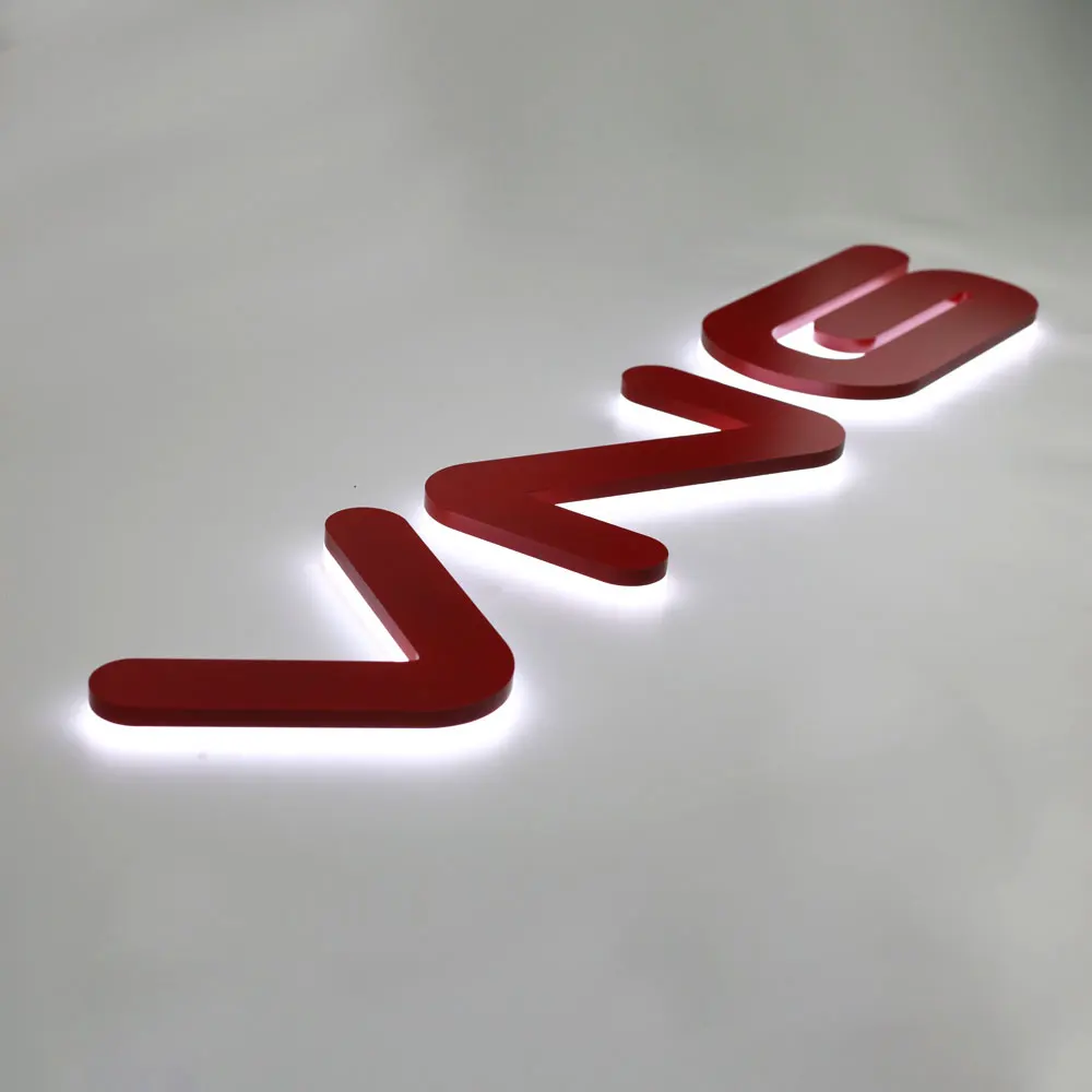 

Popular Led Letter Backlit Channel Letter Personalized Signage Storefront Durable Corrosion-resistant Led Sign Letters