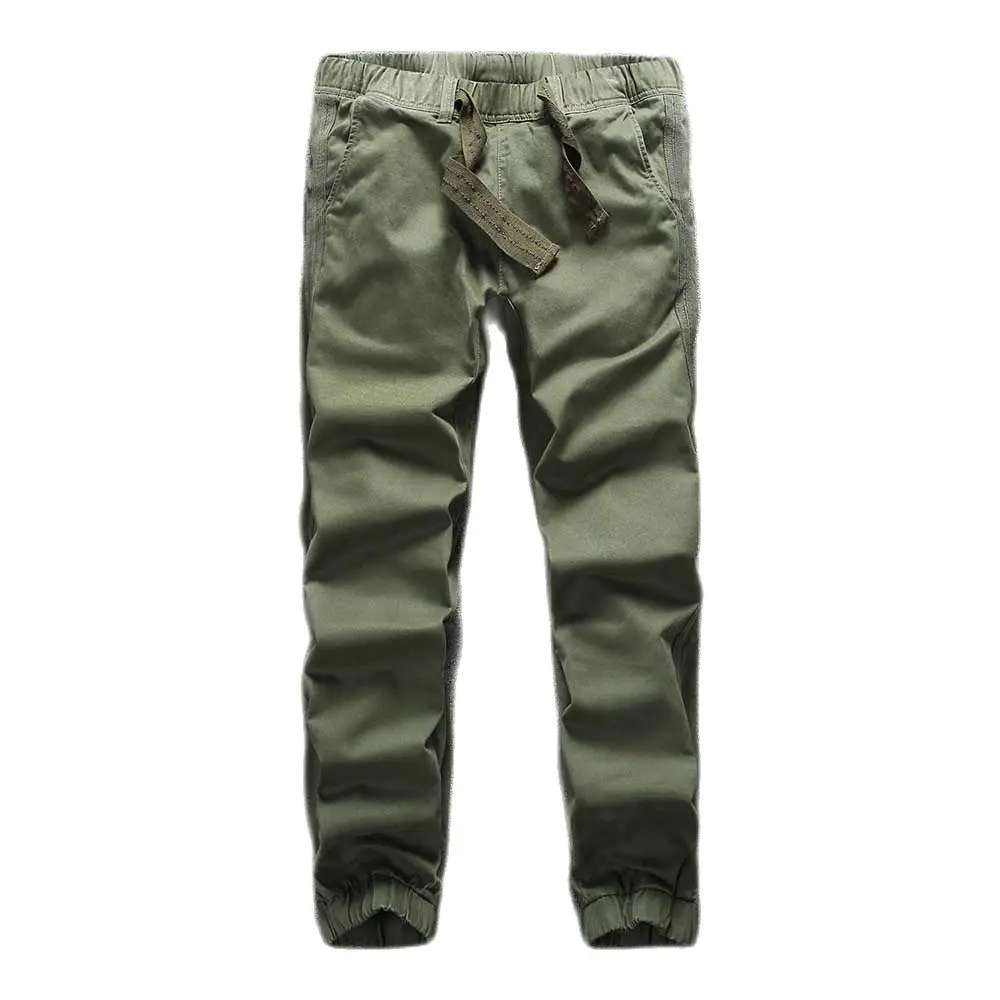 Брюки-карго мужские камуфляжные хлопок эластичная талия модные повседневные