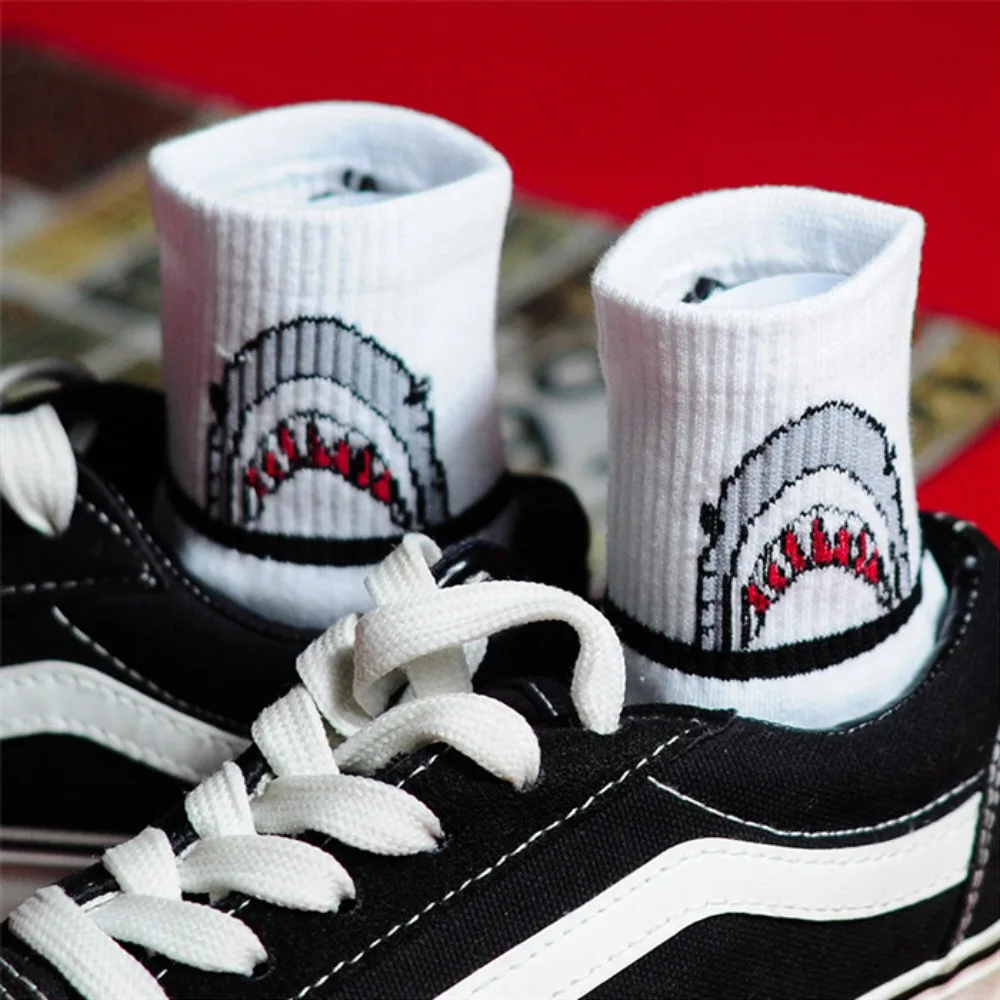 

Men Anime Knitting Cotton Cartoon Socks Woman Short Middle Tube Socks Street Style Harajuku Ankle Funny Casual Street Fashion