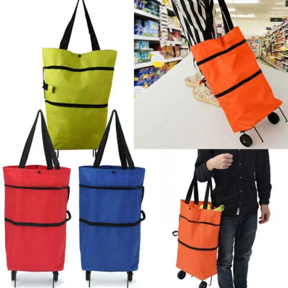 

Foldable Grocery Shopping Cart Food Organizer Trolley Pull Wheels Bag Buy On Cart Small Bags Vegetables Bags Tug Bag Shoppi I6M2