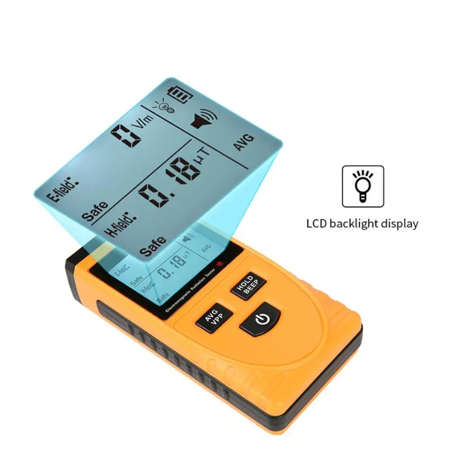 Цифровой детектор электромагнитного излучения ЖК-компьютер и телефон-монитор |