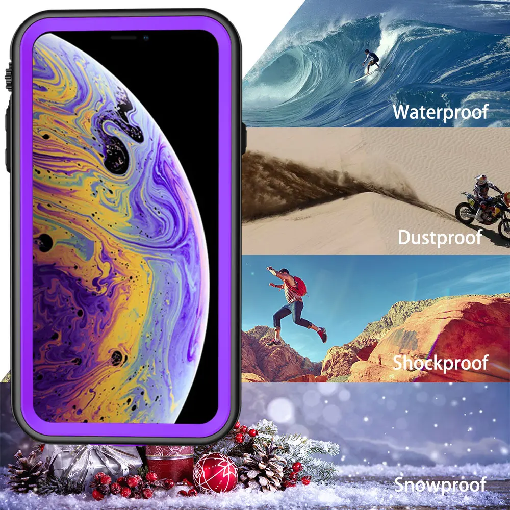 SHELLBOX IP68 Водонепроницаемый чехол для телефона плавания 360 полная защита смартфона