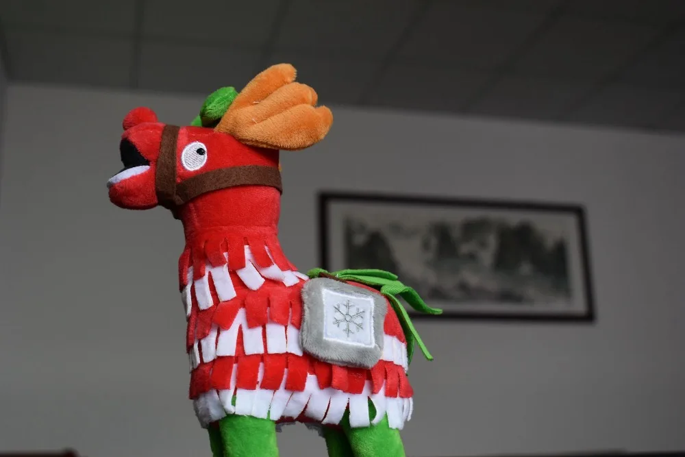 Крепостная ночь Рождество Llama драма Лут Pinata битва Royale плюшевые мягкие лошади тайник Альпака чучела животных куклы игрушки для детей