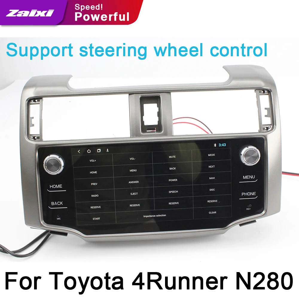 ZaiXi для Toyota 4runner N280 2009 ~ 2019 автомобильный Android GPS DVD навигатор мультимедиа HiFi DSP ISP